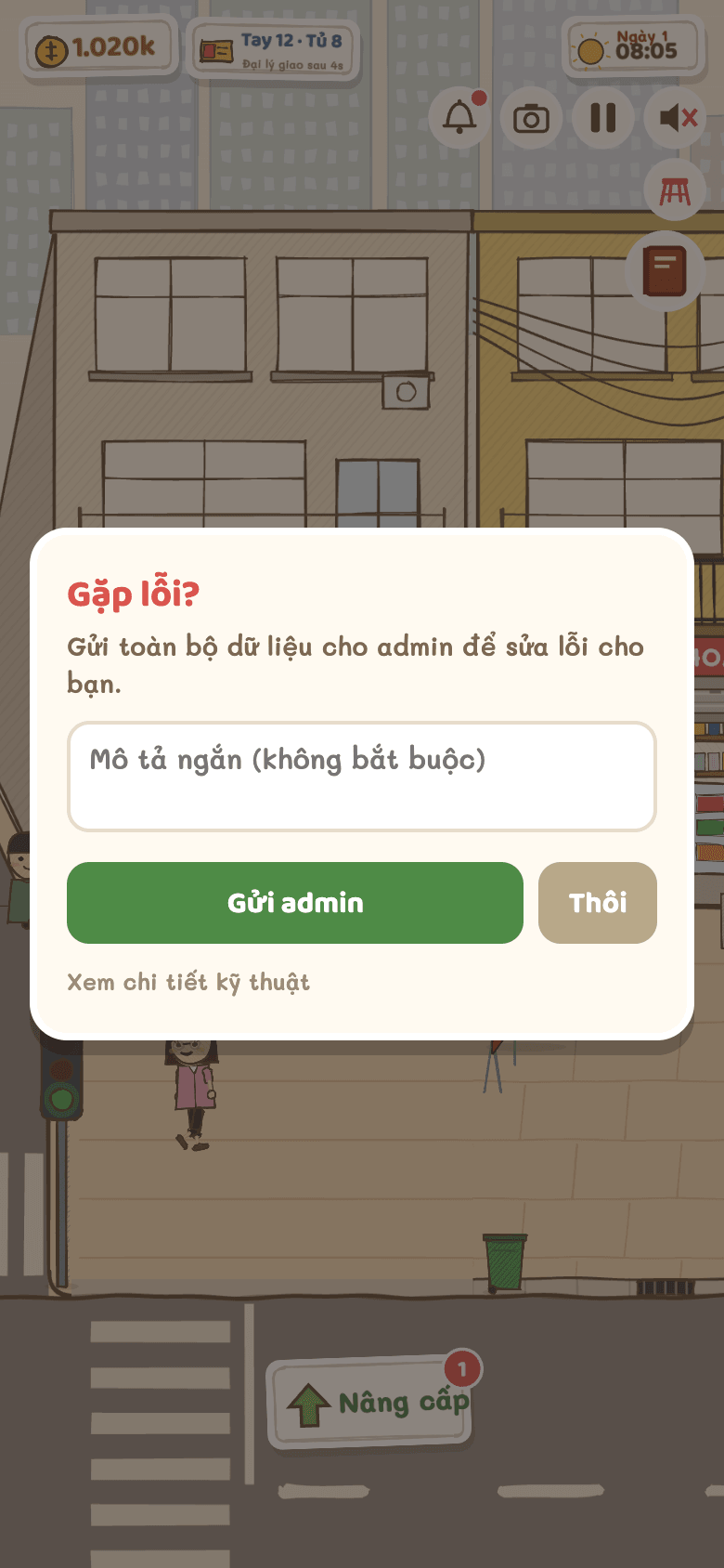 Bảng báo lỗi